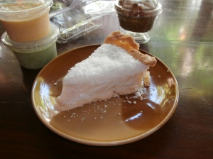 My favourite thing at Blue Diamond the coconut cream pie